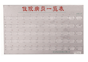不銹鋼病員一覽表C101、C103
